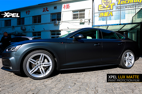 【本店案例】黑色丨Audi  施工美国XPEL-LUX MATTE哑光隐形车衣